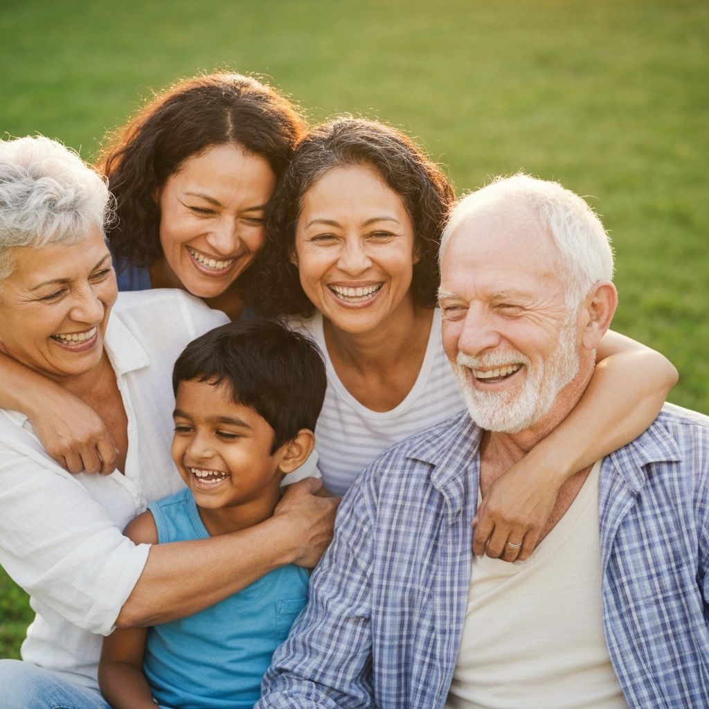 Family sharing a joyful moment together
